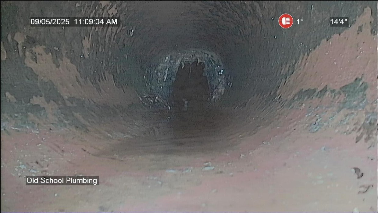 Sewer camera, a real Old School Plumbing job