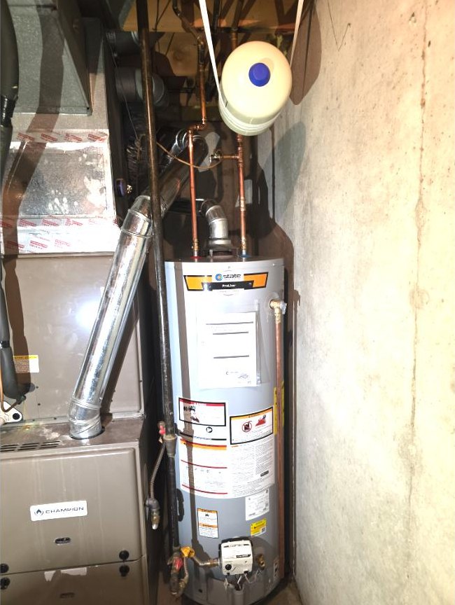Gas water heater installed by Old School Plumbing